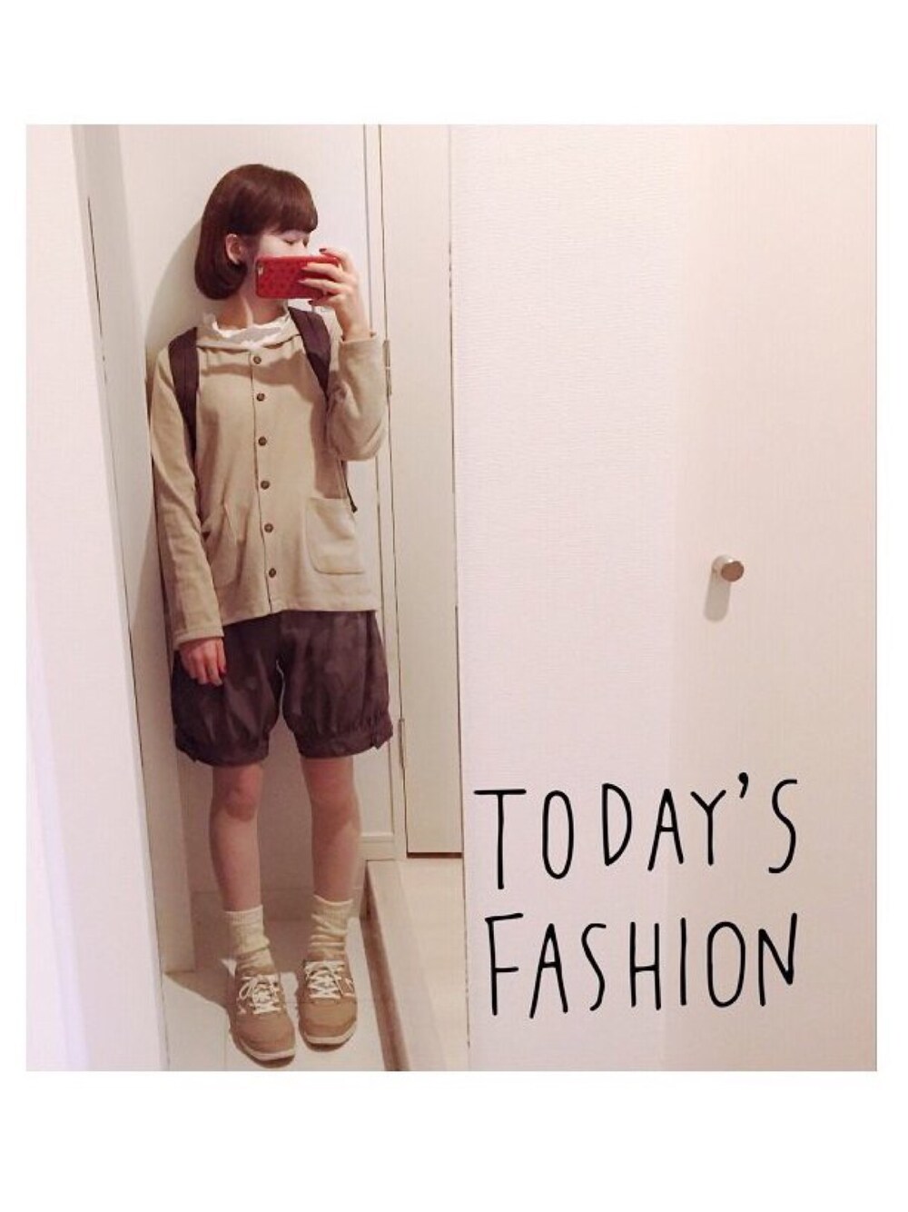 「SM2、ナチュラル、ゆるコーデ」｜「NEW BALANCEのレディース New Balance ニューバランス ウォーキングシューズ WL315TH 15FW BEIGE(TH)（スニーカー、ベージュ系）」を使った、めるこさん（レディース・155cm）の秋コーディネートの1枚目の写真