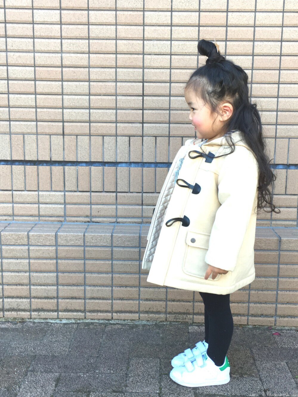 BURBERRYのダッフルコートを使ったキッズ人気ファッション  