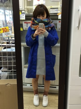 「ショップコート」｜「アイテム（ワンピース/ドレス）」を使った、K_02_さん（レディース・155cm）の冬コーディネート