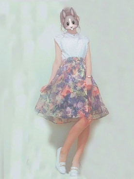 「MYne（マイン）のアイテム（アクセサリー）」を使った、Chaoさん（レディース・158cm）の夏コーディネート