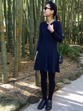 「THE SHINZONE（ザ　シンゾーン）のアイテム（ワンピース/ドレス）」を使った、潮田あかりさん（レディース・166cm）の春コーディネート