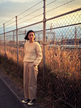 潮田あかりさん（レディース・166cm）の冬コーディネート