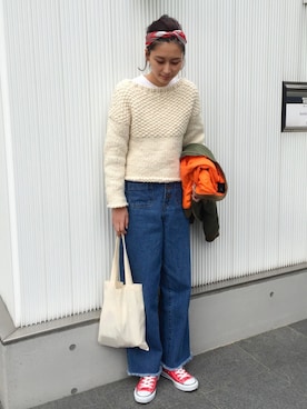 潮田あかりさん（レディース・166cm）の春コーディネート