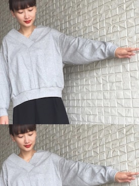 「RAW FUDGE（ローファッジ）のアイテム」を使った、潮田あかりさん（レディース・166cm）の秋コーディネート