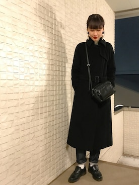 「BACCA（バッカ）のアイテム（その他アウター）」を使った、潮田あかりさん（レディース・166cm）の秋コーディネート