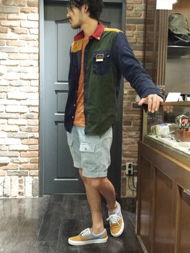 「insight（インサイト）のアイテム」を使った、川本 尚靖さん（メンズ・175cm）の夏コーディネート