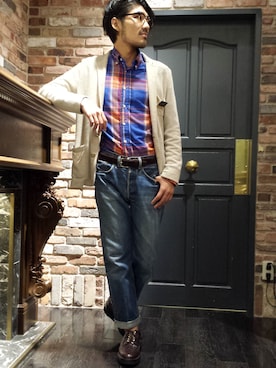 「GITMAN BROS.（ギットマンブラザーズ）のアイテム」を使った、川本 尚靖さん（メンズ・175cm・20代）の夏コーディネート