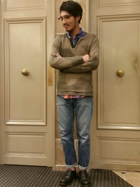 「GITMAN BROS.（ギットマンブラザーズ）のアイテム」を使った、川本 尚靖さん（メンズ・175cm・20代）の夏コーディネート