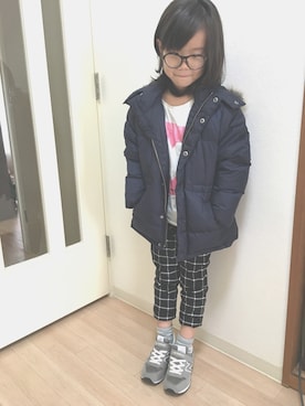 「LACOSTE（ラコステ）のアイテム」を使った、えみさん（キッズ・120cm）の春コーディネート