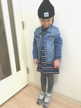 「SEVENDAYS=SUNDAY（セブンデイズサンデイ）のアイテム（ワンピース/ドレス）」を使った、えみさん（キッズ・120cm）の春コーディネート