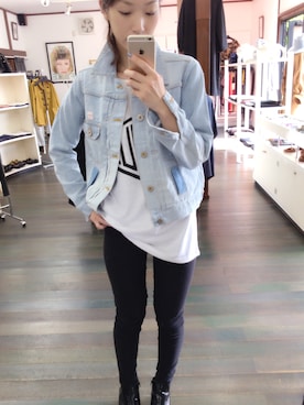 「VAIOUS（バイアス）のアイテム」を使った、momoさん（レディース・162cm）の秋コーディネート