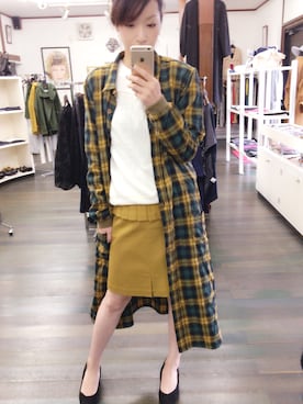 「VAIOUS（バイアス）のアイテム」を使った、momoさん（レディース・162cm）の秋コーディネート