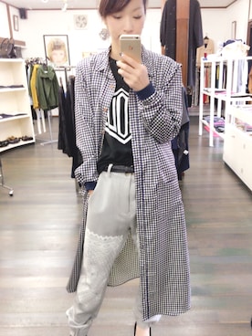 「VAIOUS（バイアス）のアイテム」を使った、momoさん（レディース・162cm）の秋コーディネート