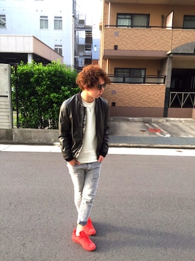 「stansmith」｜「アイテム（アクセサリー）」を使った、atsutoさん（メンズ・174cm）の春コーディネート