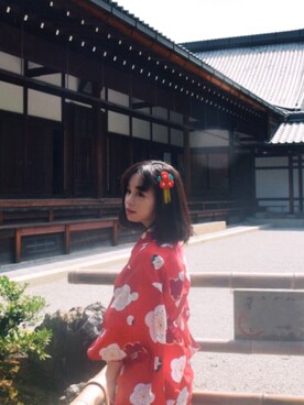 「.のアイテム（その他、ホワイト系）」を使った、Kyyyyyylinさん（レディース・162cm）の夏コーディネート