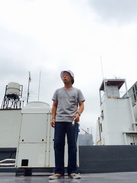 「Atease（アティース）のアイテム（アクセサリー）」を使った、KTRさん（メンズ・168cm）の夏コーディネート