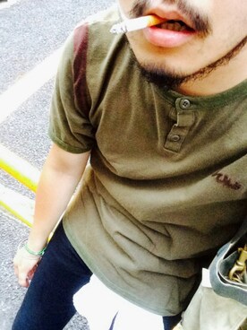 「Atease（アティース）のアイテム（アクセサリー）」を使った、KTRさん（メンズ・168cm）の夏コーディネート