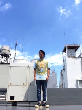 「Atease（アティース）のアイテム（アクセサリー）」を使った、KTRさん（メンズ・168cm）の秋コーディネート