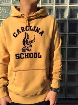 「アイテム（パーカー）」を使った、GRAVY'Sさん（メンズ・173cm）の冬コーディネート