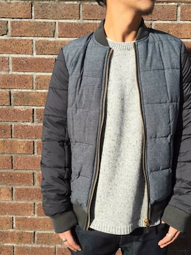 「SCOTCH & SODA（スコッチ アンド ソーダ）のアイテム（ブルゾン）」を使った、GRAVY'Sさん（メンズ・172cm）の冬コーディネート
