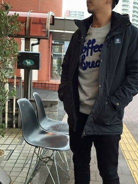 「SCOTCH & SODA（スコッチ アンド ソーダ）のアイテム（スウェット）」を使った、GRAVY'Sさん（メンズ・172cm）の冬コーディネート