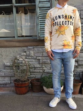 「SCOTCH & SODA（スコッチ アンド ソーダ）のアイテム（パンツ）」を使った、GRAVY'Sさん（メンズ・172cm）の春コーディネート