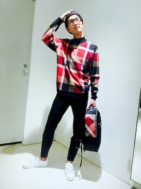 「cbチェック」｜かずさん（メンズ・177cm）の秋コーディネート