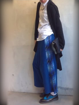 「袴パンツ」｜「アイテム（その他アウター）」を使った、m_4tokyoさん（メンズ・180cm）の冬コーディネート