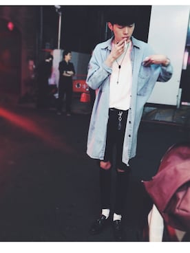 「METALIZE（メタライズ）のアイテム」を使った、Alanさん（メンズ・175cm）の秋コーディネート