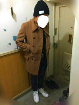 「お正月」｜「アイテム（ニットキャップ/ビーニー）」を使った、hyukiさん（メンズ・175cm）の冬コーディネート