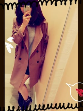 「レザーショートパンツ」｜「アイテム（ジャケット/アウター）」を使った、あきさん（レディース・163cm）の秋コーディネート