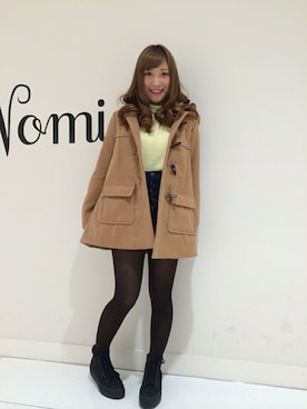 「NOMINE（ノミネ）のアイテム（ジャケット/アウター）」を使った、ゆいちゃんさん（レディース・157cm）の冬コーディネート