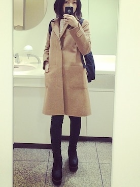 「A.P.C.（アーペーセー）のアイテム（その他アウター）」を使った、kaheさん（レディース・150cm）の春コーディネート