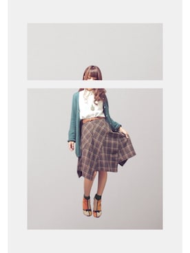 「ウエストイン」｜「アイテム（ブーティ）」を使った、yさん（レディース・162cm）の秋コーディネート