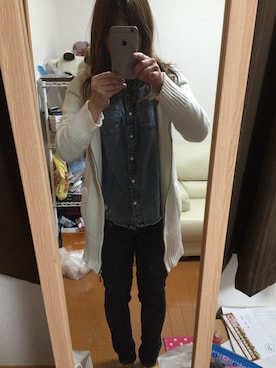 「Dosch（ドスチ）のアイテム（カーディガン/ボレロ）」を使った、諭吉さん（レディース・154cm）の春コーディネート