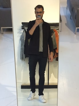 「asos」｜「アイテム（ミリタリージャケット）」を使った、C-Dubzさん（メンズ・180cm）の秋コーディネート