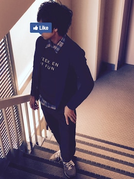 よきさん（メンズ・172cm）の冬コーディネート