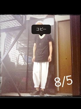 「アイテム（ハンチング/ベレー帽）」を使った、たっしーさん（メンズ・175cm・10代）の夏コーディネート