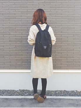 「うしろ姿」｜「アイテム（その他）」を使った、 K o z u さん（レディース・155cm）の春コーディネート