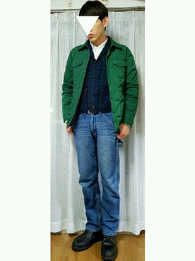 「ブラックウォッチ」｜「アイテム（ブーツ）」を使った、yosukeさん（メンズ・175cm）の冬コーディネート