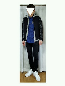 「B'2nd（ビーセカンド）のアイテム（ジャケット/アウター）」を使った、yosukeさん（メンズ・175cm）の冬コーディネート