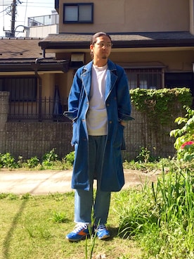 「アメリカン」｜「アイテム（その他アウター）」を使った、能さん（メンズ・172cm）の春コーディネート
