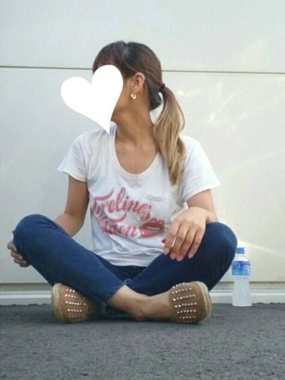 「マウジー、ZARA、溶ける暑さ、命の水、アクエリアス、セルフリメイク」｜「命の水アクエリアスのアイテム（その他、その他）」を使った、sacoさん（レディース・147cm）の夏コーディネートの1枚目の写真