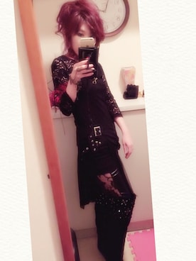 「Michal Negrin（ミハエル ネグリン）のアイテム（アクセサリー）」を使った、💚M💜she/themさん（レディース・160cm）の冬コーディネート