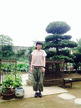 「G-SHOCK」｜NANAEさん（レディース・155cm）の秋コーディネート