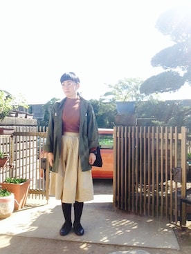 「G-SHOCK」｜NANAEさん（レディース・155cm）の秋コーディネート