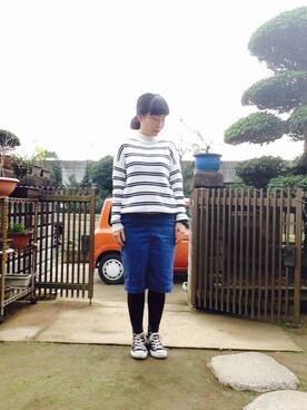 「茶色タイツ」｜NANAEさん（レディース・155cm）の秋コーディネート