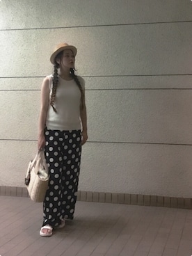 「L.D.S.（エルディーエス）のアイテム」を使った、ちゃんあみさん（レディース・160cm）の夏コーディネート