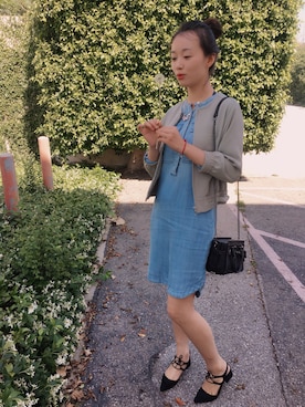 「J.CREW（ジェイクルー）のアイテム（ワンピース/ドレス）」を使った、Littleyiyiさん（レディース・163cm）の春コーディネート