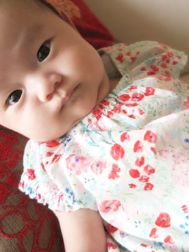 「H&M baby」｜「アイテム（ワンピース/ドレス）」を使った、Sayayukiさん（キッズ・60cm）の秋コーディネート